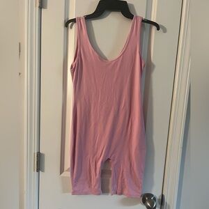 Pink Sleeveless Women's Romper